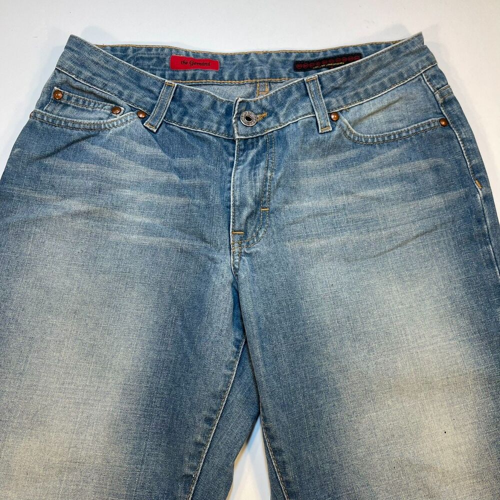 AG Adriano Goldschmied Gemini Denim Jeans Womens 30 Blue Mid Rise